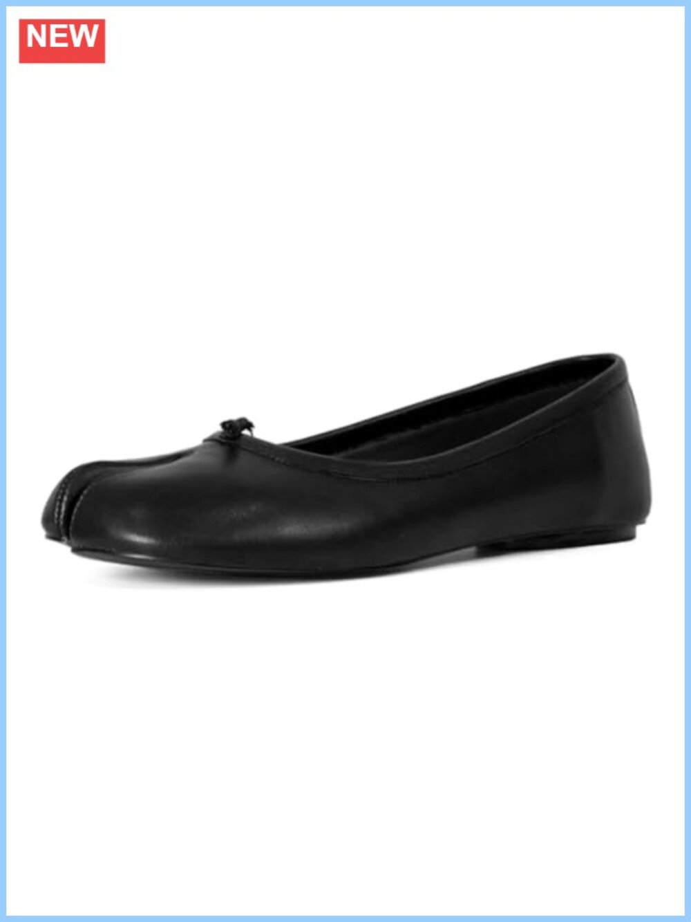 Split Toe Ballet Flats Wide Width Slip-On Work Shoes Women